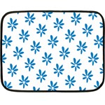 Little Blue Daisies  Fleece Blanket (Mini)