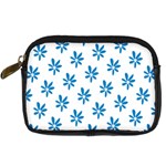 Little Blue Daisies  Digital Camera Leather Case