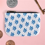 Little Blue Daisies  Mini Coin Purse