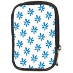 Little Blue Daisies  Compact Camera Leather Case