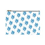 Little Blue Daisies  Cosmetic Bag (Large)