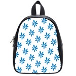 Little Blue Daisies  School Bag (Small)