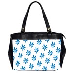 Little Blue Daisies  Oversize Office Handbag (2 Sides)