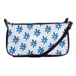 Little Blue Daisies  Shoulder Clutch Bag