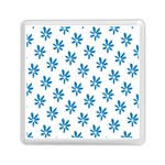 Little Blue Daisies  Memory Card Reader (Square)