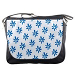 Little Blue Daisies  Messenger Bag