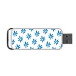 Little Blue Daisies  Portable USB Flash (One Side)