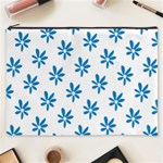 Little Blue Daisies  Cosmetic Bag (XXXL)