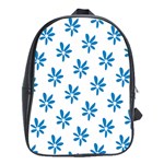 Little Blue Daisies  School Bag (XL)