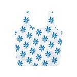 Little Blue Daisies  Full Print Recycle Bag (S)