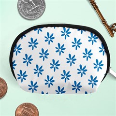 Little Blue Daisies  Accessory Pouch (Medium) from ArtsNow.com Front