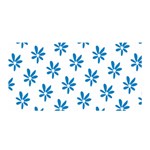 Little Blue Daisies  Satin Wrap 35  x 70 