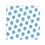 Little Blue Daisies  Square Satin Scarf (30  x 30 )