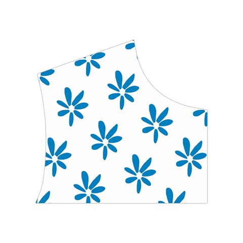 Little Blue Daisies  Women s Button Up Vest from ArtsNow.com Top Right