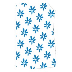 Little Blue Daisies  Women s Button Up Vest from ArtsNow.com Front Left