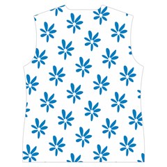 Little Blue Daisies  Women s Button Up Vest from ArtsNow.com Back