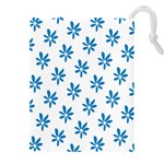 Little Blue Daisies  Drawstring Pouch (4XL)