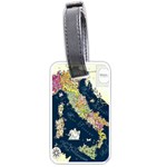 Map Italy Blue  Luggage Tag (one side)