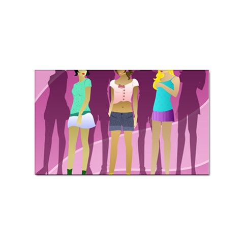 mannequin girls Sticker Rectangular (10 pack) from ArtsNow.com Front