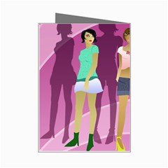 mannequin girls Mini Greeting Card from ArtsNow.com Right