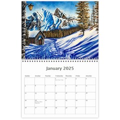 Calendar 2025 Wall Calendar 11 x 8.5 (12 Jan 2025