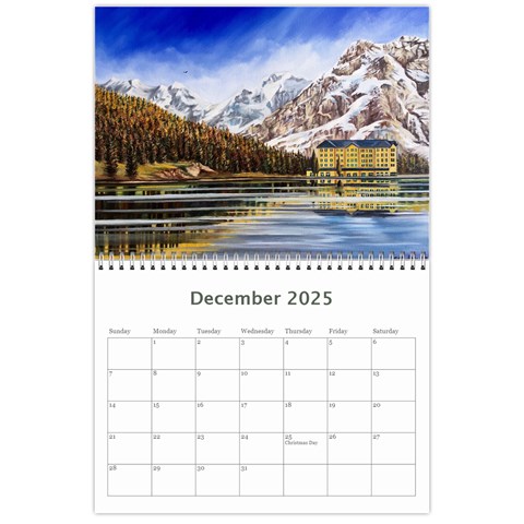 Calendar 2025 Wall Calendar 11 x 8.5 (12 Jun 2025