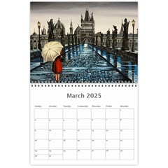 Calendar 2025 Wall Calendar 11 x 8.5 (12 Mar 2025