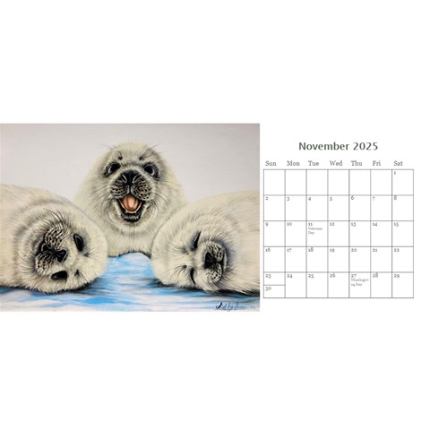 Desk Calendar 11 x 5 from ArtsNow.com Nov 2025