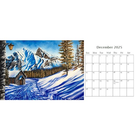 Desk Calendar 11 x 5 from ArtsNow.com Dec 2025