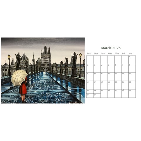 Desk Calendar 11 x 5 from ArtsNow.com Mar 2025