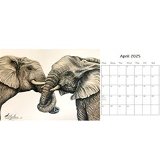 Desk Calendar 11 x 5 from ArtsNow.com Apr 2025