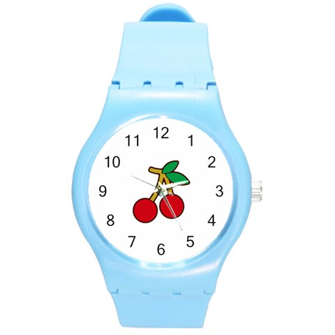 Cherry Plastic Sport Watch (Medium) from ArtsNow.com Front