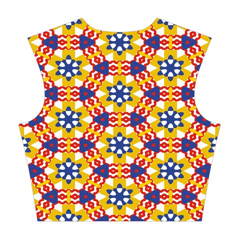 Wavey shapes pattern                                                              Cotton Crop Top from ArtsNow.com Back