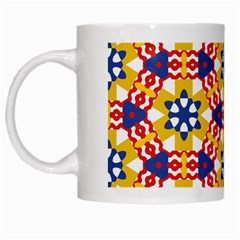 Wavey shapes pattern                                                              White Mug from ArtsNow.com Left