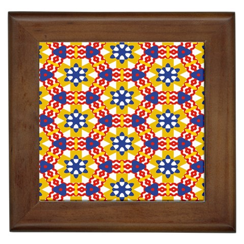 Wavey shapes pattern                                                              Framed Tile from ArtsNow.com Front