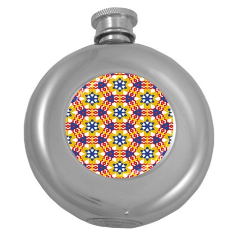 Wavey shapes pattern                                                              Hip Flask (5 oz) from ArtsNow.com Front