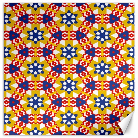 Wavey shapes pattern                                                              Canvas 12  x 12  from ArtsNow.com 11.4 x11.56  Canvas - 1