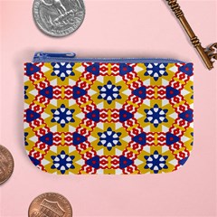 Wavey shapes pattern                                                             Mini Coin Purse from ArtsNow.com Front