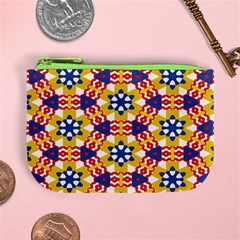 Wavey shapes pattern                                                             Mini Coin Purse from ArtsNow.com Front