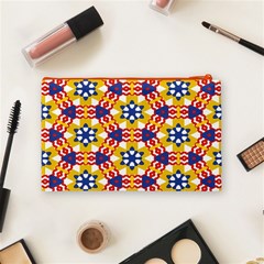 Wavey shapes pattern                                                              Cosmetic Bag from ArtsNow.com Back