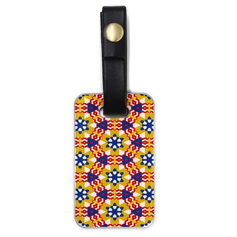 Wavey shapes pattern                                                              Luggage Tag (one side) from ArtsNow.com Front