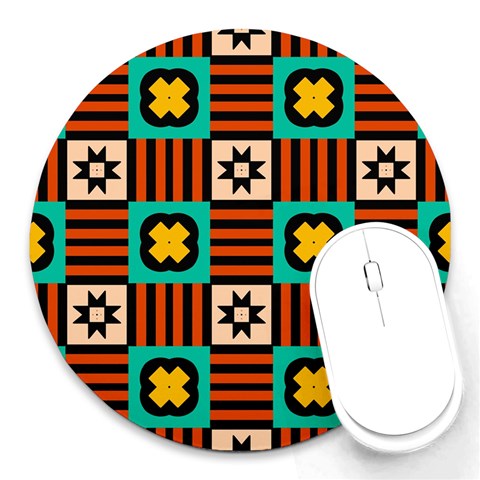 Shapes in shapes                                                               Round Mousepad from ArtsNow.com Front