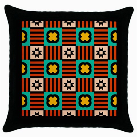 Shapes in shapes                                                               Throw Pillow Case (Black) from ArtsNow.com Front