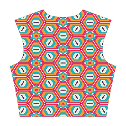 Hexagons and stars pattern                                                                Cotton Crop Top from ArtsNow.com Back