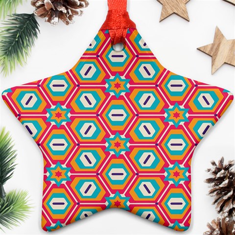 Hexagons and stars pattern                                                                Ornament (Star) from ArtsNow.com Front