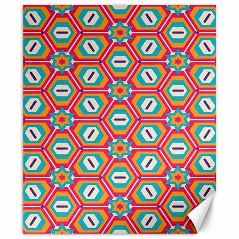 Hexagons and stars pattern                                                                Canvas 8  x 10  from ArtsNow.com 8.15 x9.66  Canvas - 1