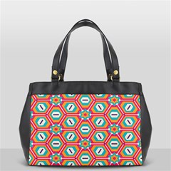 Hexagons and stars pattern                                                                Oversize Office Handbag (2 Sides) from ArtsNow.com Front