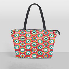 Hexagons and stars pattern                                                                Classic Shoulder Handbag from ArtsNow.com Front