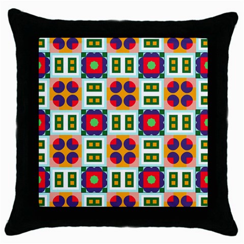 Shapes in shapes 2                                                                 Throw Pillow Case (Black) from ArtsNow.com Front