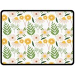 Flowers on a white background pattern                                                                   Fleece Blanket